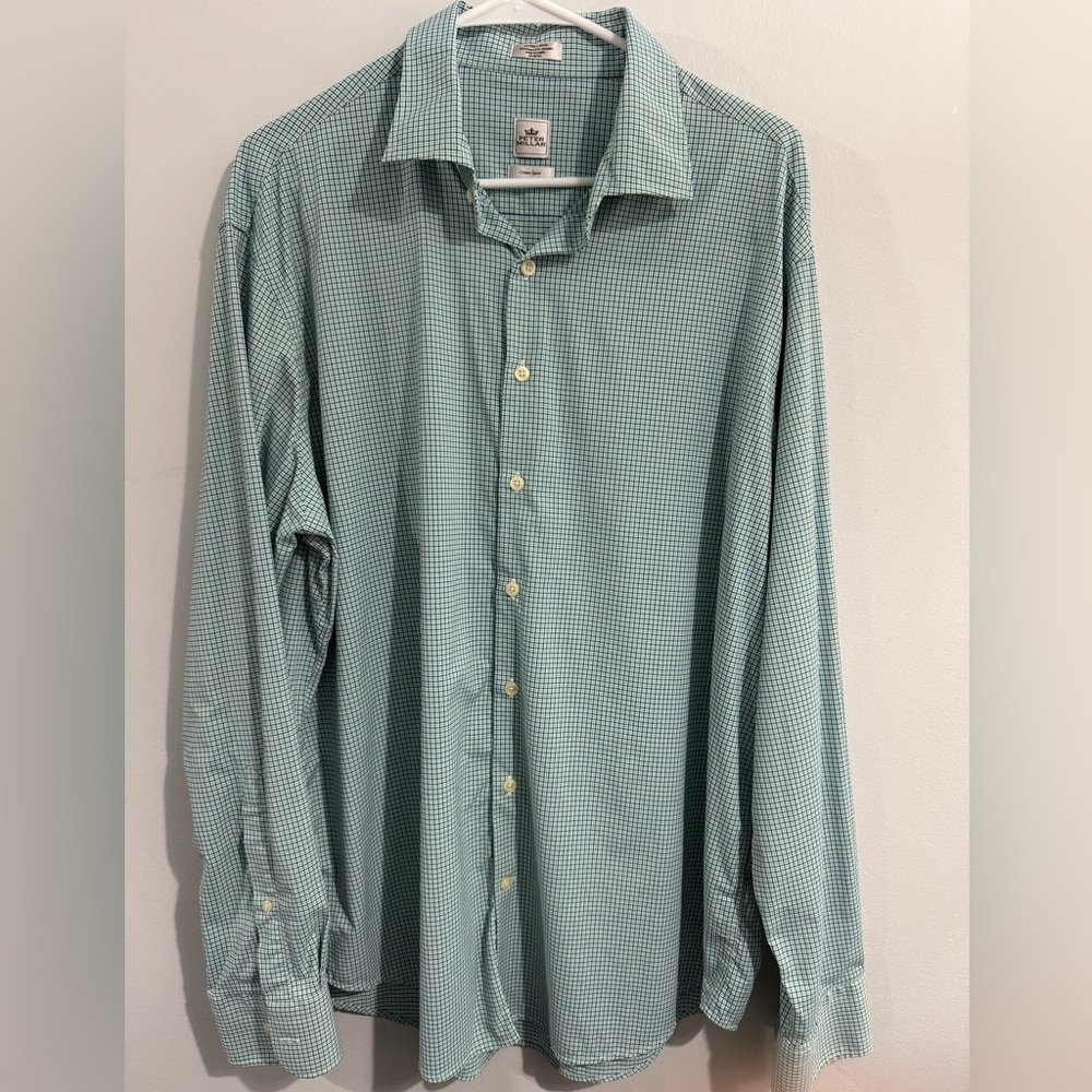 PETER MILLAR Men's Ryton Crown Lite Sport Shirt
Size XL